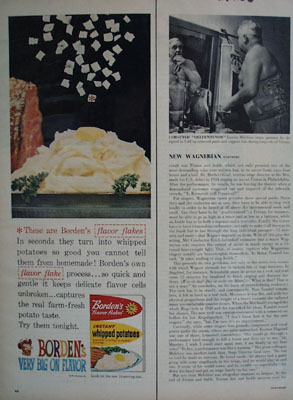 Bordens Whipped Potatoes Ad 1960