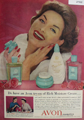 Avon Cosmetics Ad 1958