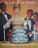 Max Factor 50 Years of Beauty Ad 1959