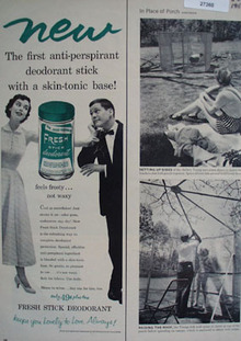 Fresh Stick Deodorant Feels Frosty Ad 1954