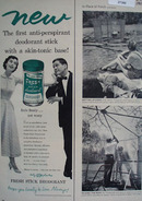 Fresh Stick Deodorant Feels Frosty Ad 1954
