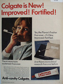 Colgate Is New Improved Fortified Ad 1967