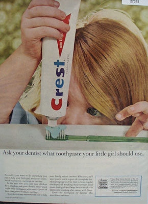 Crest Ask Your Dentist Ad 1965