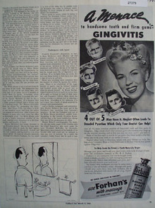 Forhams Toothpaste No Harsh Abrasives Ad 1945