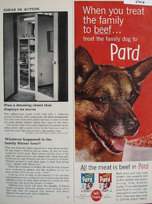 Pard Dog Food Treat Family Dog Ad 1961