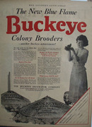 Buckeye Incubator New Blue Flame Ad 1923