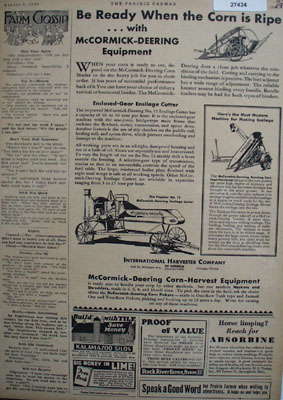 McCormick Deering Farm Eqpt Be Ready Ad 1930