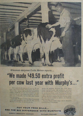 Murphy Products and Curtis Nelson Ad 1960