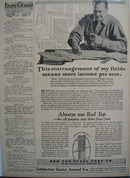 Red Top Steel Post More Income Per Acre Ad 1930