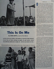 Bob Hope Article And Pictures This On Me 1954