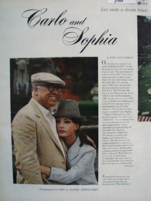 Sophia Loren And Carlo Ponti Article And Pictures 1964