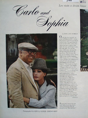 Sophia Loren And Carlo Ponti Article And Pictures 1964