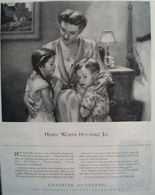 Listerine Habits Worth Holding To Ad 1945