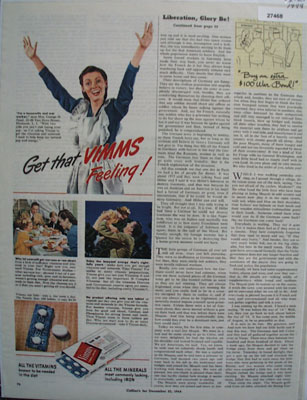Vimms Vitamins Get That Vimms Feeling Ad 1944