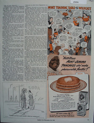 Aunt Jemima Moms Training Table Ad 1943