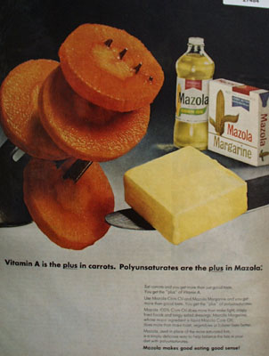 Mazola Oil Pollyunsaturates Are The Plus Ad 1967