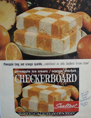 Sealtest Checkerboard Ice Cream Ad 1965
