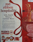 Wilson Red Ribbon Hospitality Ad 1961