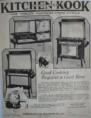 American Gas Cook Stove Ad 1927
