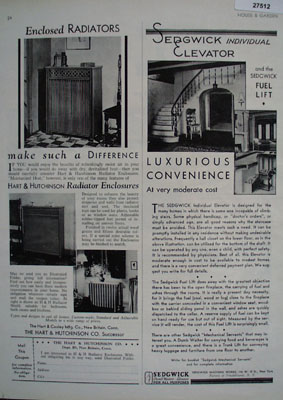 Hart Hutchinson Radiator Enclosures Ad 1931