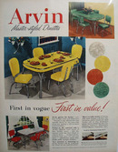 Arvin Dinettes First In Vogue Ad 1951