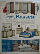 Bassett Bedrooms In Living Color Ad 1959