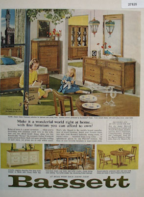 Bassett Make It A Wonderful World Ad 1965