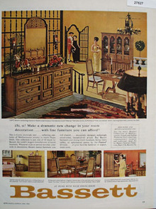 Bassett Make A Dramatic Change Ad 1965