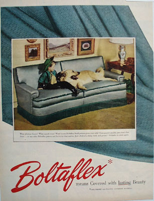 Boltaflex Covering Material Lasting Beauty Ad 1951
