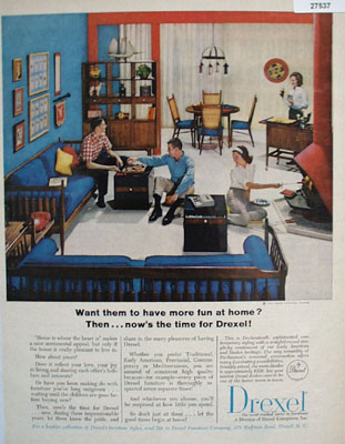 Drexel More Fun At Home Ad 1965