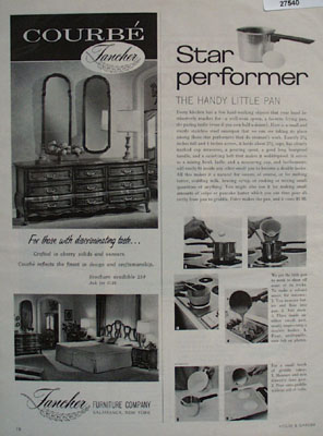 Fancher Furniture Discriminating Taste Ad 1966