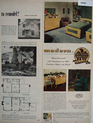 Heywood Wakefield Furniture Home Planned Ad 1951