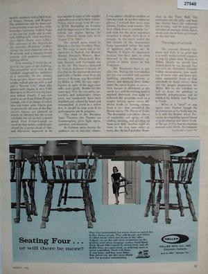 Keller Furniture Seating Four Ad 1966