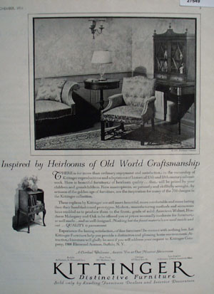 Kittinger Furniture Inspired By Heirlooms Ad 1931