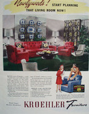 Kroehler Furniture Newlyweds Ad 1944