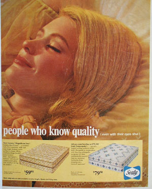 Sealy People Who Know Quality Ad 1966