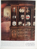 Primero United Furniture Spanish China Cabinet Ad 1966