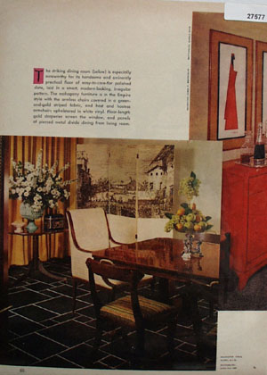 Dining Room By Decorator Ethel Alper Picture 1958
