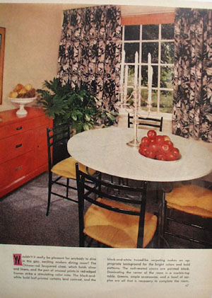 Dining Room By Decorator Ethel Alper Picture 1958