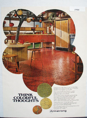 Armstrong Floors Think Colorful Thoughts Ad 1968