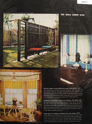 100 Ideas Under 100.00 Climber Screen Bench Ad 1964
