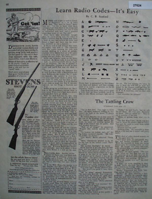 Stevens Shot Guns Man Hunting With Dog Ad 1926