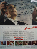 Columbia Records Bruno Walter Conductor Ad 1944