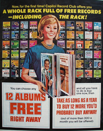 Capitol Records.12 Albums Free Right Away Ad 1967
