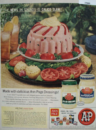 A And P Calico Slaw Ad 1958