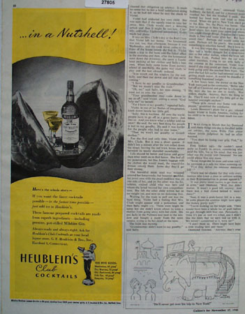 Heubleins In A Nutshell Ad 1945