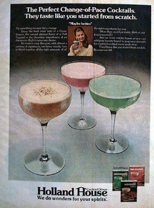 Holland House Cocktail Perfect Change Pace Ad 1972