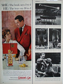 Gordons Gin Book Says 3 to 1 Ad 1960
