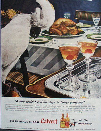 Calvert Thanksgiving Ad 1945