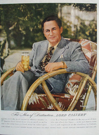 Lord Calvert Whiskey And Mervin LeRoy Ad 1946